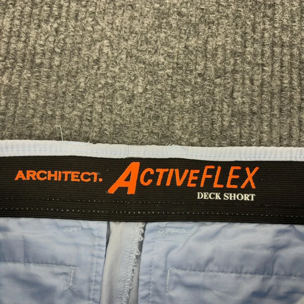 Architect Deck Shorts Mens 31 Blue Cotton Blend Activeflex Casual Summer‎ Style